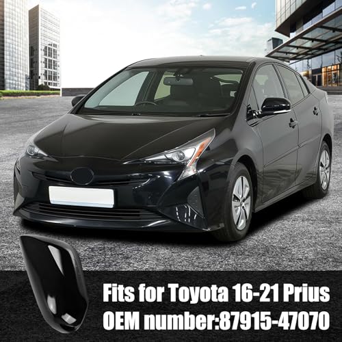 Right Passenger Side Car Mirror Cap Cover Compatible with Toyota Prius 2016 2017 2018 2019 2020 2021, Direct Replacement, 87915-47070, Black - color: black, size: Right