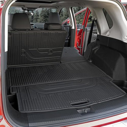 Cargo Mat for Nissan Rogue 2026 2025 2024-2021 Accessories, Full Coverage All Weather Trunk Cargo Liner with Backrest Protectors & Storage Mats