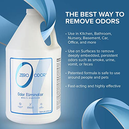Zero Odor 128 oz. Multi-Purpose Odor Eliminator Refill GL1128004 - size: 128 Fl Oz (Pack of 1)