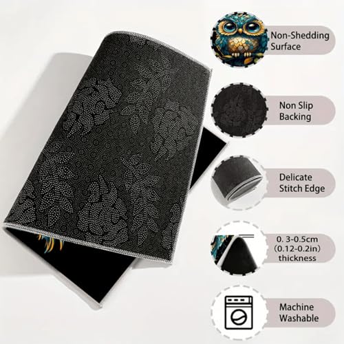 Universal Car Trunk Mat 29" x 39", Cute Owl Print All Weather Trunk Protection Cargo Liner, Durable Cargo Mat Rear Trunk Liner, Stylish Vehicle Interior Accessories Suitable for Most Car Models - color: Cute Owl Print