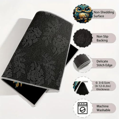 Universal Car Trunk Mat 29" x 39", Cute Owl Print All Weather Trunk Protection Cargo Liner, Durable Cargo Mat Rear Trunk Liner, Stylish Vehicle Interior Accessories Suitable for Most Car Models - color: Cute Owl Print