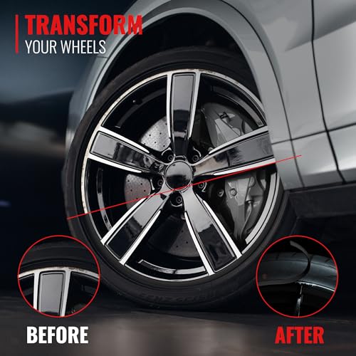 RIMiQ PROTECTiQ Universal Wheel Protection - 1/4" Trim Easy to Apply with Automotive 3M Tape. 6 Colors - Fits Up to 24" Rims - Including Tesla - Black - color: Black, size: Protectiq