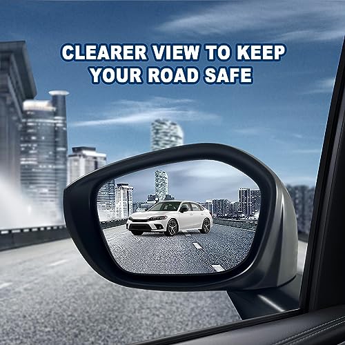 Left Driver side Mirror Fits 2022 2023 2024 2025 2026 HONDA CIVIC Sedan/Hatchback With Power Glass, Manual Folding, Match to Crystal Black Pearl Replace HO1320350 (3 Pins) - size: L-3Pins