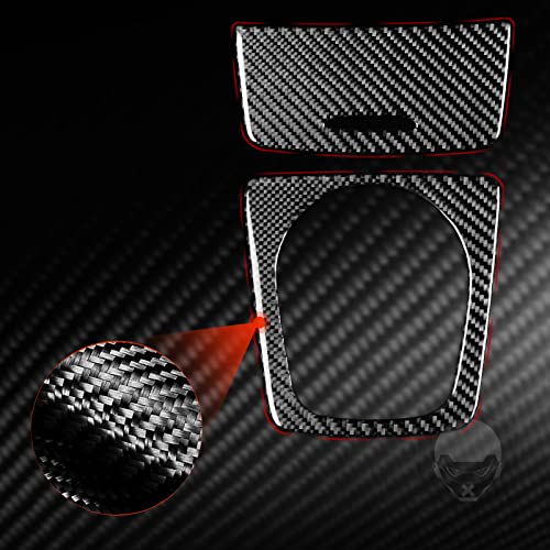 Real Carbon Fiber Center Control Cigarette Lighter Cover Panel Water Cup Holder Frame Interior Trim Sticker Cover Compatible with Benz CLA C117 2014-2018 GLA X156 2015-2019 Accessories Black - Kit - color: Center Cigarette Lighter Cover Cup Holder - Kit
