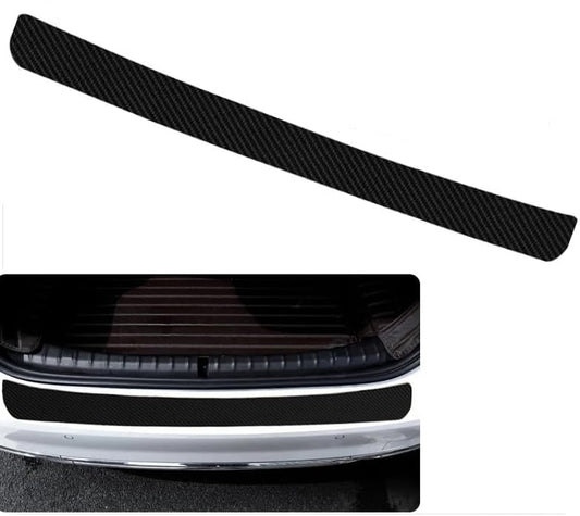 Anti-Scratch Rear Trunk Door Sill Protector for Honda Pilot 2016-2025 2026, Carbon Fiber Trunk Door Sill Protection Strip Sticker, Rear Bumper Guard Protector (90 * 7cm)