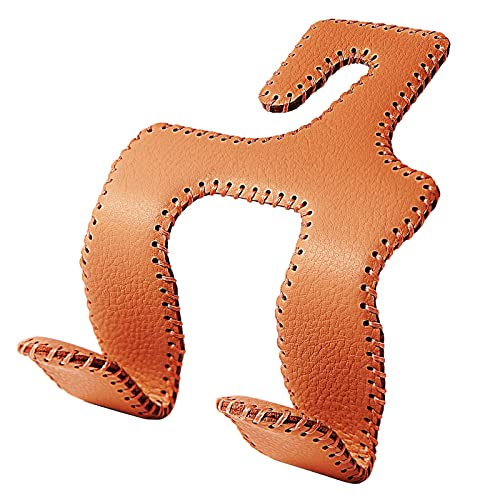 AMVOYOA 【2021 Upgraded】 Car Purse Hook, 2 in 1 Car Seat Headrest Hooks Durable Hanger Storage Holder Leather Organizer for Hanging Grocery Bags, 1 Pack, Brown - color: Brown, size: 1 Pack