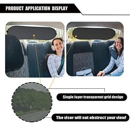Rear Window Sunshade - UV Protection Mesh Cover for Rear Facing Car Seats, Fits All Cars