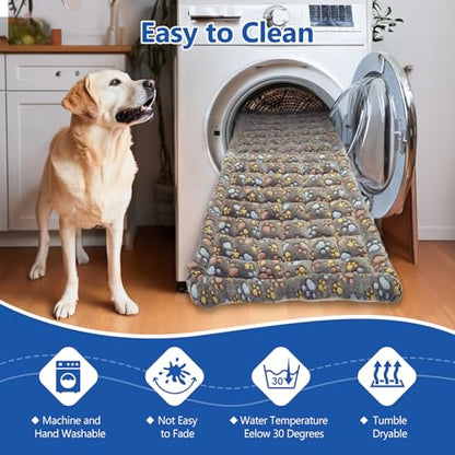 Thickened Dog Bed for Car Back Seat, Upgraded Bottom Non-Slip, Fits Hard Bottom car seat Cover for Dogs, Premium Mixed Color, Dog Car Seat Cover - color: Gray-paw