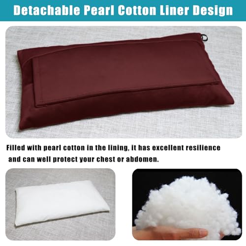 Super Soft Seatbelt Pillow, Seat Belt Pillow for Mastectomy Post-Surgery, Seat Belt Cushion for Heart Surgery Recovery, Hysterectomy Abdominal Incision Recovery Seatbelt (Wine, Large) - color: Wine
