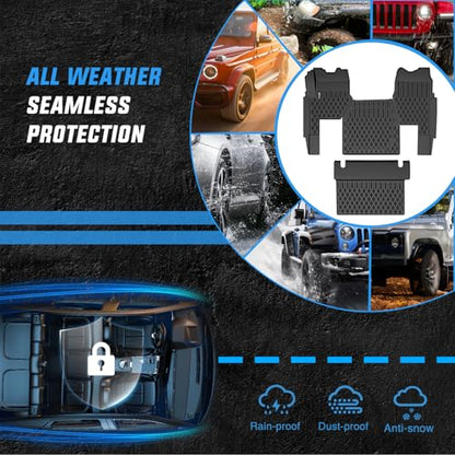 Nilight TPE Floor Mats for Mack Anthem 2018 2019 2020 2021 2022 2023 2024 2025 All Weather Custom Fit Heavy Duty Floor Liners - color: 2018-2025 Mack Anthem