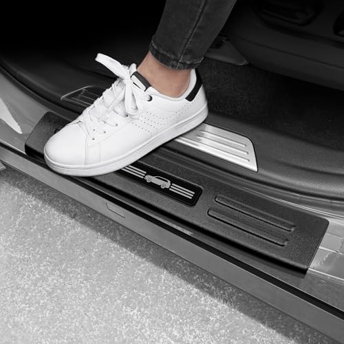 4PCS Door Sill Protector Compatible with Lexus 2024 2025 2026 TX TX350/500h/550h+ Accessories Matte Black ABS Plastic Material Automobile Door Entry Guards - color: 2024-2026 TX (Matte Black)