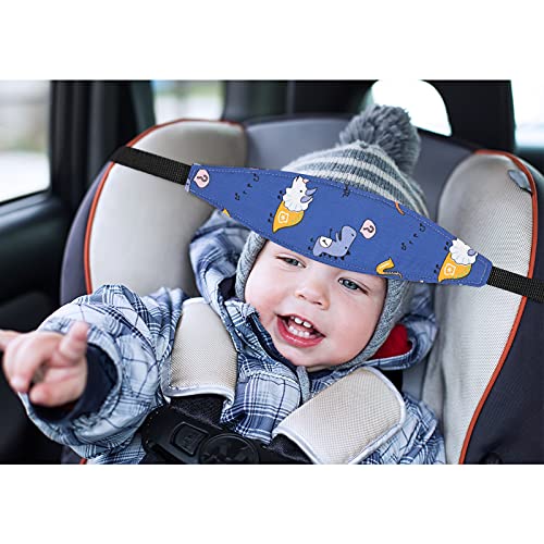 HESTYA 2 Pcs Carseat Head Support Toddler, Stroller Seat Headrest for Sleeping Traveling, Neck Relief Headband Strap for Kids Children Toddler Infant(Dinosaur and Bear) - color: Dinosaur and Bear