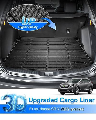 CRV Cargo Liner - Fits for Honda CR-V 2026 2025 2024 2023 (Not for Hybrid), All Weather Trunk Mat for CRV Accessories (Fit Cargo Tray in Lowest Position) Heavy Duty - size: 1)Honda CR-V 2023-2025(Not for Hybrid)