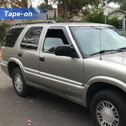 Window Visors Rain Guards for 1994-2004 Chevrolet S10/GMC Sonoma Regular/Extended Cab, Out-Channel Window Vent Wind Deflectors Visors Shades for 95-05 S10 Blazer/S15 Jimmy, 1996-2000 Isuzu Hombre - size: 1994-2003 Chevrolet S10/GMC Sonoma