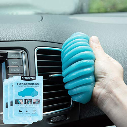 TICARVE 3 Pack Cleaning Gel for Car Detailing Putty Car Vent Cleaner Goo Cleaning Putty Gel Auto Detailing Tools Car Interior Cleaner Dust Cleaning Mud for Cars Dust Cleaner Slime Keyboard Cleaner - size: 3 Pack