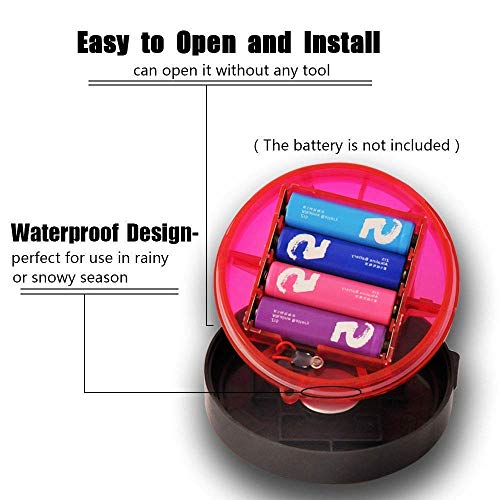3 Pack LED Road Flares Roadside Flashing Emergency Lights Beacon luminous with Magnetic Base for Vehicle and Outdoor Sports.(Red) - color: Red