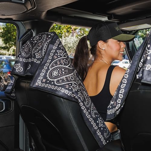 Sprints Athletic Running Towel, Full-Sized, Car Seat Cover - Performance Microfiber (Paisley Probs) - color: Paisley Probs
