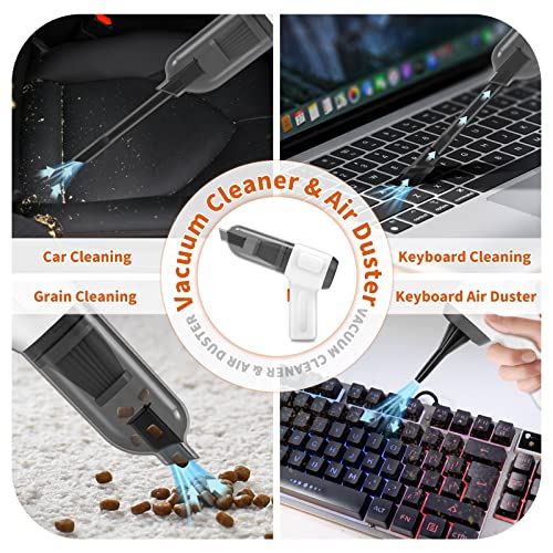NICE BUDDY Cordless Vacuum Cleaner-Mini Air Duster, Portable Handheld Vacuum, 3 in1Dry Use for Car Keyboard,Dust Buster & Air Blower for Kitchen, 6500PA Suction,Inflate/Deflate Swim Ring