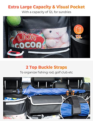 Oasser Car Storage Organizer New Version, Hanging Trunk Organizer with 10 Different Functional Storage Bags for SUV Truck MPV VAN - size: New version-Large