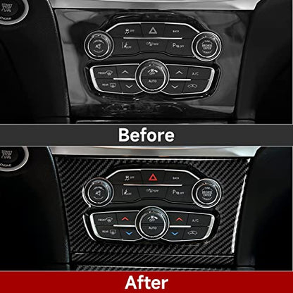 Car Air Conditioning A/C Panel Decals for 2015-2023 Chrysler 300 / 300C / 300S / Limited/Touring Accessories Interior Stickers - color: Center Control Panel