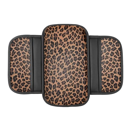 Auto Center Console Pad PU Leather Car Armrest Seat Box Cover Protector Universal Fit (Brown) - color: Brown