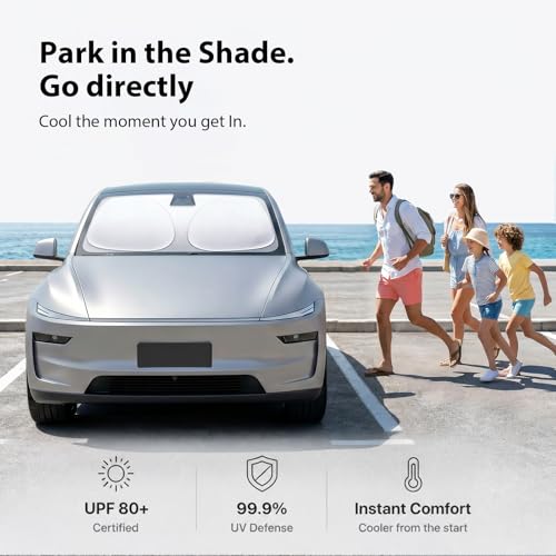 Upgraded Windshield Sun Shade for Vans, Ford Transit & Toyota-Sienna[Nano Ice-Crystal Cooling, 99.9% Sun Protection] Foldable Sunshade with Storage Bag, Car Accessories, XL(69 x 38 in) - size: XL | 69"L x 38"W