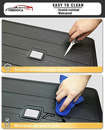 Cargo Liner Compatible with 2021-2025 Bronco Sport Trunk Mat Back Seat Cover Protector (Backrest Mats) - size: For 2021-2025 Ford Bronco Sport(Backrest Mat)