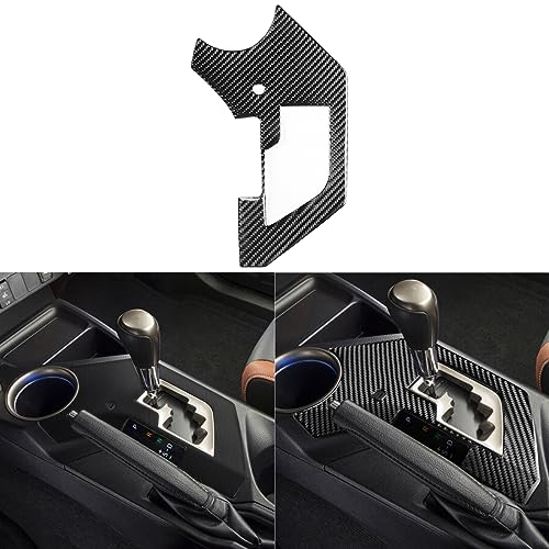 NVCNX Real Premium Carbon Fiber Car Center Console Automatic Transmission Gear Shift Panel Cover Decal Compatible with Toyota RAV4 2013 2014 2015 XLE LE Limited Interior Trim Accessories Black - A - color: 2013-2015 Gear Shift Panel Trim - a