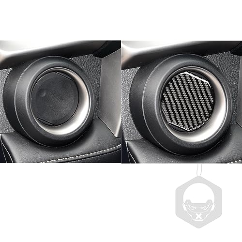 NVCNX Real Premium Carbon Fiber Car Dashboard Sides Air Vent Outlet Cover Compatible with Toyota RAV4 2013 2014 2015 2016 2017 2018 Interior Dash Trim Accessories Black - color: Dashboard Sides Air Vent