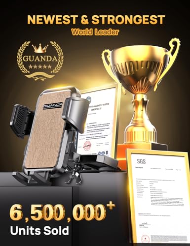 Slot Phone Mount, Military-Grade Stable Car Phone Holder [Thick Cases Friendly], 360° Adjustable Universal Phone Mount for for Cars Fit for iPhone 17 16 15 Samsung All Phones-2026 Upgraded - color: Gold