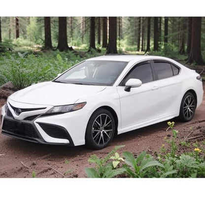 in-Channel Window Visors Rain Guards for Toyota Camry 2018-2024 Window Wind Deflectors Sun Visor Vent Shades Smoke Tinted - size: For Camry 2018-2024