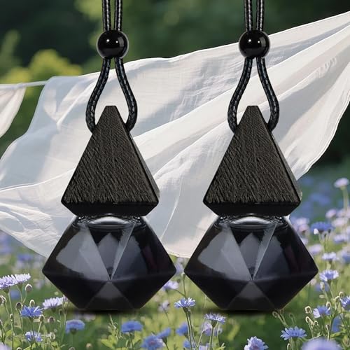 Luxury Perfume Scented Car Air Freshener for Summer - Hanging Essential Oil Diffuser with 90-Day Long-Lasting Fragrance, Non-Toxic & Eco, Premium Gift for Men/Women(Pure white linen Scent, 2 x 8ml) - color: Pure White Linen
