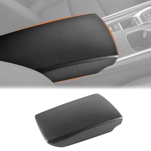 Carbon Fiber Center Armrest Cover Compatible with Honda Accord 2018–2022, Interior Console Lid Trim Accessories for 10th Gen Accord - color: Style 6