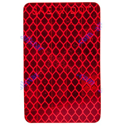 All Star Truck Parts Amber/Red 2x3 Rectangle High Visibility Reflective Stick-On Prism Reflector DOT-SAE Strong Weatherproof Trailer Camper RV Flatbed Fender Property Boat Marine Sign (Red, Qty 4) - color: RED, size: 4 PACK