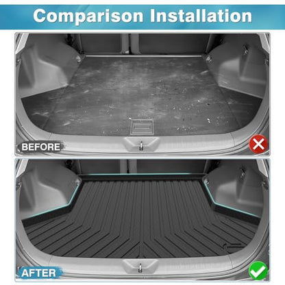 Mixsuper Custom Fit Cargo Liner for 2012-2017 Toyota Prius V, All Weather Rear Cargo Mat Trunk Liners Tray Black - size: Fit for Toyota Prius V 2012-2017