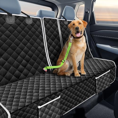 Dog Car Seat Cover Compatible with Jeep Wrangler Compass Renegade Cherokee Back Seat Accessories, Waterproof Pet Bench Backseat Covers with Non-Slip Backing - 2026 New