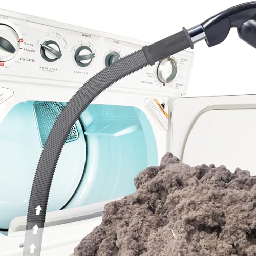 Sealegend Upgrade Dryer Vent Cleaner Kit Vacuum Hose Attachment Compatible with Most Vacuum Cleaner, Quickly Lint Remover Cleaning Supplies, Deep Gray - color: Deep Gray
