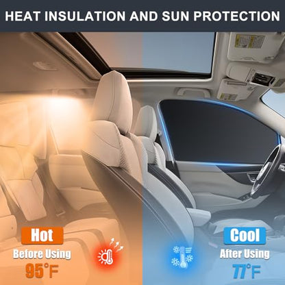 ZATOOTO Car Window Shades - 4 Pack Car Window Covers Premium UV Blocking, Side Window Curtains Full Blackout for Privacy, Breastfeeding, Napping, Camping, and Travel, Universal Fit for Most Vehicles - color: Blackout 4pcs