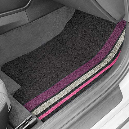 FH Group Car Floor Mats - DIY Ultra Waterproof Trimmable Non-Slip Vinyl Floor Mats, Black - color: BLACKSP
