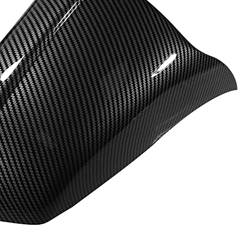 X AUTOHAUX Pair Car Exterior Rear View Mirror Covers Cap Replacement for BMW 5 Series F10 F11 F18 528i 530i 535i 550i 2011-2013 Carbon Fiber Pattern
