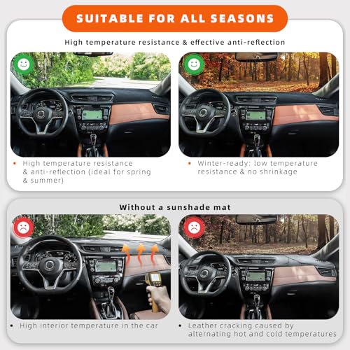 Dashboard Cover Dash Mat Fit for 13-07 Chevy Tahoe Suburban,Silverado 1500 LTZ/G-MC Yukon,Sierra 1500 SLT (W/o HUD),Car Dash Board Mat Anti-Glare Carpet,Non-Slip Pad (Black) - color: Black, size: Fit 07-14 Yukon/Tahoe/Silverado