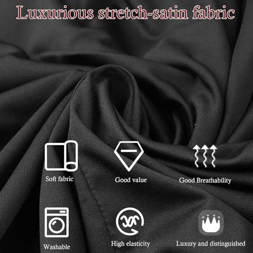 Indoor Car Cover Compatible with Protection Fit 175-190 Inch SUV Breathable Dust-Proof Stretch Cover for Underground Garage, Car Show（Black+Red） - size: L-SUV