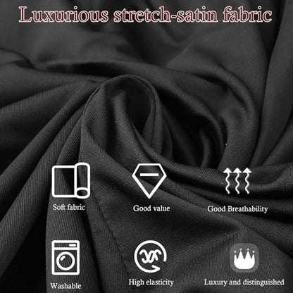 Indoor Car Cover Compatible with Protection Fit 175-190 Inch SUV Breathable Dust-Proof Stretch Cover for Underground Garage, Car Show（Black+Red） - size: L-SUV