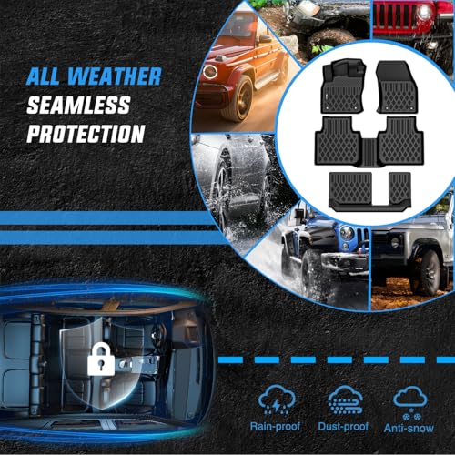 Nilight TPE Floor Mats for Volkswagen Tiguan 7 Seats 2018 2019 2020 2021 2022 2023 2024 All Weather Custom Fit Heavy Duty Floor Liners - color: 2018-2024 Volkswagen Tiguan 7 Seats