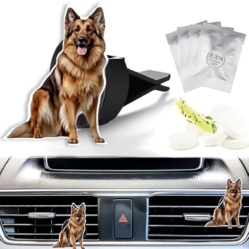 Cute Car Air Freshener Clips Dog Car Vent Clip Dog Cars Scents Cologne Air Conditioner Clip Auto Vent Interior Decoration Cars Accessories Dogs Loves Gifts for Men Women - color: Dog