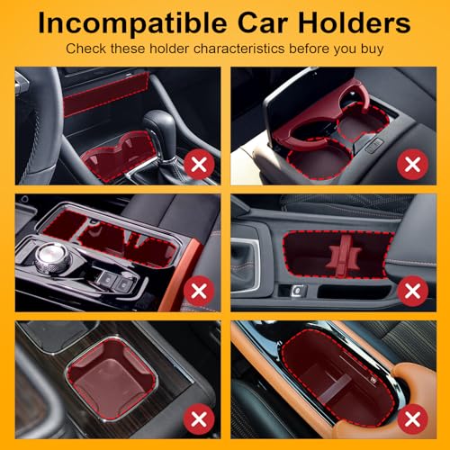 Cup Holder Expander, Automatic Car Cup Holder Expander Holds Large Water Bottles, for Yeti, Owala Travel Tumbler & Mugs, Adjustable Arms & Extendable Base Insert Accessories (CUP03T, 1PACK) - size: 1PACK