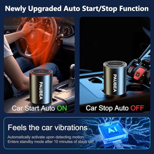 Smart Car Air Freshener Diffuser, Car Fresheners Long Lasting with 100ml Capacity Essential Oil Last, Atmosphere Starry Sky Lights, 3 Adjustable Modes and AI Intelligent Control - Cologne