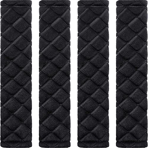 Tatuo 4 Pack Seat Belt Cover Extra Long Seat Belt Pads for Car Soft Comfort Shoulder Strap Covers Harness Pads Helps Protect Your Neck and Shoulder(19.7 Inch,Black) - color: Black, size: 19.7 Inch