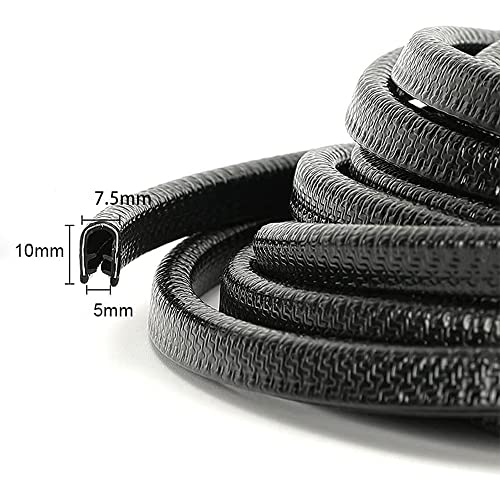 Winunite 98.4ft (30m) Car Door Edge Guards Black, No Glue U-Shaped Rubber, Built-in Metal Clips, Fits Most Cars, Fade-Resistant, Protect Against Paint Chips & Scratches, Reduces Dings in Parking Lots - color: black, size: 98.4ft