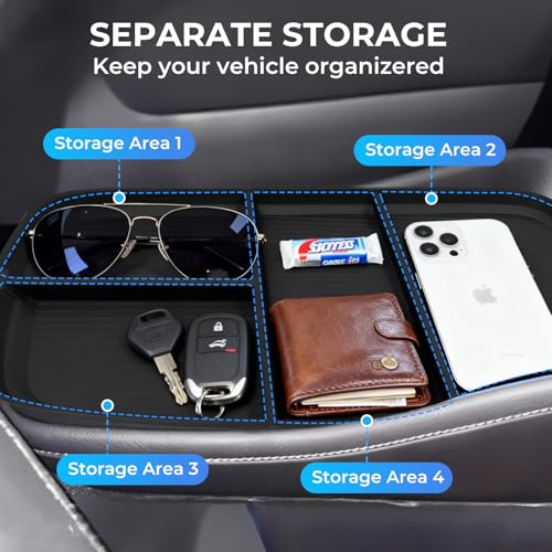 Lower Center Console Organizer Storage Tray for Mercedes Benz EQS 450+ 400 580 AMG SUV/EQE 350 350+ 500, Interior Accessories Insert Storage Tray for 2026 2025 2024 2023 EQS/EQE, Black - style: 1) Fits for 2023-2026 EQS/EQE, Lower